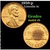 Image 1 : 1959-p Lincoln Cent 1c Grades Choice Unc RB
