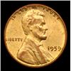 Image 2 : 1959-p Lincoln Cent 1c Grades Choice Unc RB