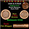 Image 1 : ***Auction Highlight*** Indian cent 1c orig roll, 1909 end S other end (fc)