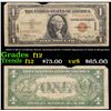 Image 1 : 1935A $1 Silver Certificate Hawaii, Intresting Serial # 47110001 Signatures of Julian & Morgenthau G