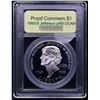 Image 2 : Proof 1993-S Jefferson Modern Commem Dollar $1 Graded GEM++ Proof Deep Cameo By USCG