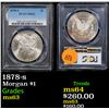 Image 1 : PCGS 1878-s Morgan Dollar $1 Graded ms63 By PCGS