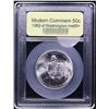 Image 2 : 1982-d Washington Modern Commem Half Dollar 50c Graded ms69+ By USCG