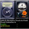 Image 1 : Proof 1995-P Olympics Track & Field Modern Commem Dollar $1 Graded GEM++ Proof Deep Cameo By USCG