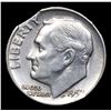 Image 2 : 1957-p Roosevelt Dime Mint Error 10c Grades Choice AU