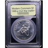 Image 2 : 1995-p Civil War Modern Commem Dollar $1 Graded ms69+ By USCG