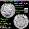 Image 1 : ***Auction Highlight*** 1892-o Barber Dime TOP POP! 10c Graded ms67 By SEGS (fc)