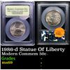 Image 1 : 1986-d Statue Of Liberty Modern Commem Half Dollar 50c Graded ms69 By USCG