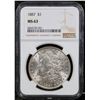 Image 2 : NGC 1887-p Morgan Dollar $1 Graded ms63 By NGC