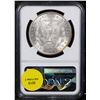 Image 3 : NGC 1884-p Morgan Dollar $1 Graded ms63 By NGC