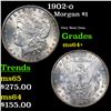 Image 1 : 1902-o Morgan Dollar $1 Grades Choice+ Unc