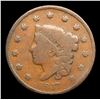 Image 2 : 1837 Head of 1838 Coronet Head Large Cent 1c Grades f+