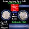 Image 1 : Buffalo Nickel Shotgun Roll in Old Bank Style 'Bell Telephone'  Wrapper 1923 & d Mint Ends