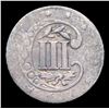 Image 3 : 1855 Three Cent Silver 3cs Grades g+