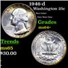 Image 1 : 1946-d Washington Quarter 25c Grades Choice+ Unc