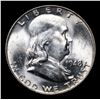 Image 2 : 1948-p Franklin Half Dollar 50c Grades Choice Unc FBL