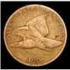 Image 2 : 1858 LL Flying Eagle Cent 1c Grades f, fine