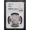 Image 2 : NGC 1885-o Morgan Dollar $1 Graded ms64 By NGC