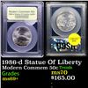 Image 1 : 1986-d Statue Of Liberty Modern Commem Half Dollar 50c Graded ms69+ By USCG