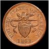 Image 2 : 1863 Not One Cent Civil War Token 1c Grades Select Unc BN