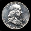 Image 2 : Proof 1961 Franklin Half Dollar 50c Grades Select Proof