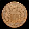Image 2 : 1871 Two Cent Piece 2c Grades vg+