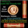 Image 1 : Shotgun Lincoln 1c roll, 1970-s 50 pcs Coin-tainer Wrapper