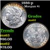 Image 1 : 1886-p Morgan Dollar $1 Grades Select Unc
