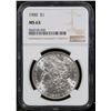 Image 2 : NGC 1900-p Morgan Dollar $1 Graded ms63 By NGC
