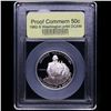 Image 2 : Proof 1982-S Washington Modern Commem Half Dollar 50c Graded Choice Proof Deep Cameo By USCG