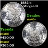 Image 1 : 1882-s Morgan Dollar $1 Grades GEM+ Unc