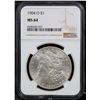 Image 2 : NGC 1904-o Morgan Dollar $1 Graded ms64 By NGC