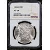 Image 2 : NGC 1884-o Morgan Dollar $1 Graded ms64 By NGC