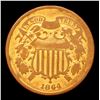 Image 2 : 1864 Large Motto Two Cent Piece 2c Grades vf+