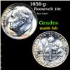 Image 1 : 1959-p Roosevelt Dime 10c Grades GEM+ FSB