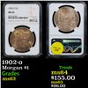 Image 1 : NGC 1902-o Morgan Dollar $1 Graded ms63 By NGC