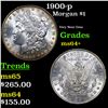 Image 1 : 1900-p Morgan Dollar $1 Grades Choice+ Unc