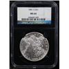 Image 2 : NGC 1881-s Morgan Dollar NGC 25th Anniversary Holder $1 Graded ms64 By NGC