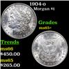 Image 1 : 1904-o Morgan Dollar $1 Grades GEM+ Unc