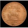 Image 2 : 1834 The Constitution Hard Times Token 1c Grades xf