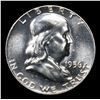 Image 2 : Proof 1956 Type 2 Franklin Half Dollar 50c Grades GEM++ Proof