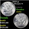 Image 1 : 1921-p Morgan Dollar $1 Grades Choice+ Unc