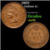 Image 1 : 1907 Indian Cent 1c Grades Choice AU/BU Slider