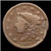 Image 2 : 1838 Coronet Head Large Cent 1c Grades vg+