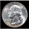 Image 2 : 1952-d Washington Quarter 25c Grades Choice+ Unc