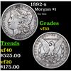 1892-s Morgan Dollar $1 Grades vf++