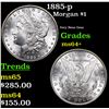 Image 1 : 1885-p Morgan Dollar $1 Grades Choice+ Unc