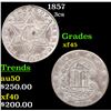 Image 1 : 1857 Three Cent Silver 3cs Grades xf+