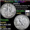 ***Auction Highlight*** 1918-s Walking Liberty Half Dollar 50c Graded ms62 By SEGS (fc)