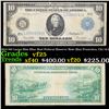 1914 $10 Large Size Blue Seal Federal Reserve Note (San Francisco, CA) 12-L  Grades vf+